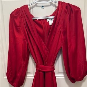 DKNY Ruby Red Wrap Dress